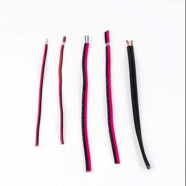 Awm 2468 Tinned Copper 1.25 Spacing Electric Wire PVC Insulation Flat Ribbon Speaker Cable