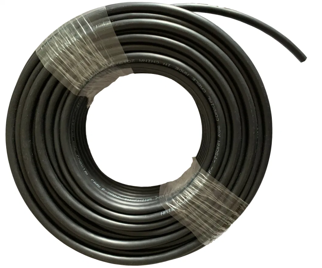 Rg174/Rg56/Rg58/Rg59/RG6 Coaxial Cable Od 6.8mm 1.0mm CCS Braiding 32