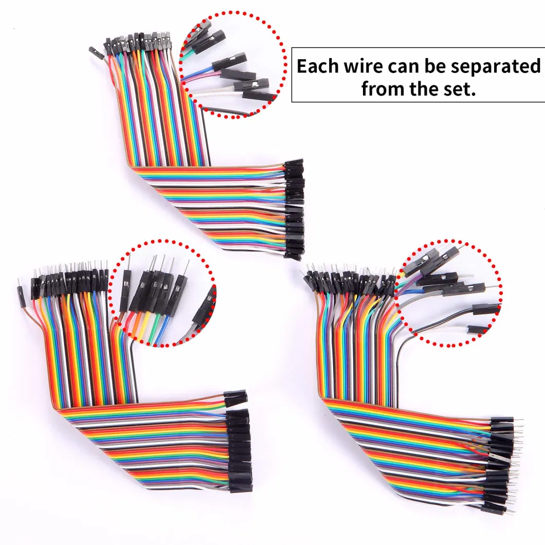 DuPont Wire 40 Pin Male to Female X 3 Jumper Wires