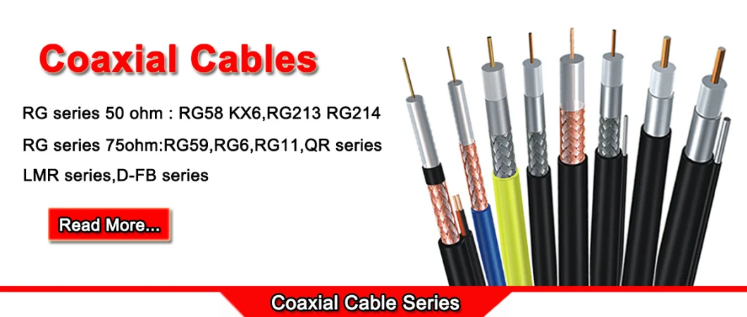 CCTV Cable 75ohm Rg Coaxial Cable Series RG6 / Rg58 / Rg11 / Rg59