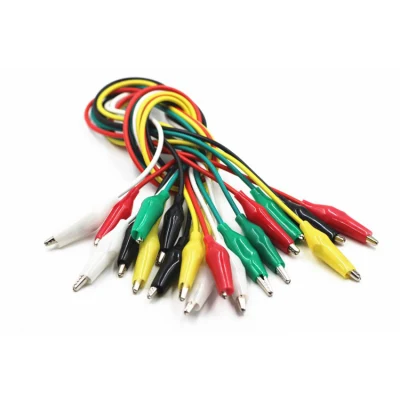 Brand New Alligator Clips Electrical DIY Test Leads Alligator Double