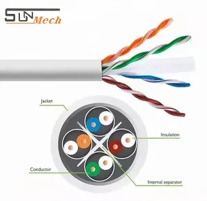23AWG 24AWG Communication Cable Computer UTP FTP SFTP LAN Cable Cat5 Cat5e CAT6 CAT6A Cat7 Ethernet LSZH Bc/CCA Network Cable 