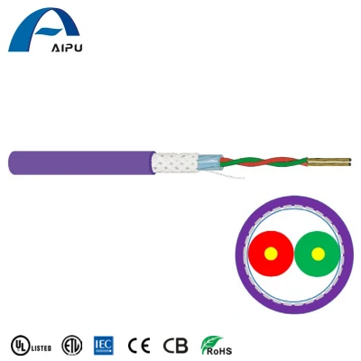 Aipu Profibus Dp Cable 1X2X22AWG Automation Systems Communication Wire Cable