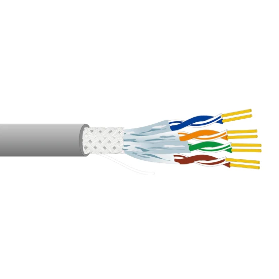 Aipu CAT6A SFTP Separated Screened Date Cable Provide 500MHz Bandwidth in 100m, Typical Speed Rate: 10gbps